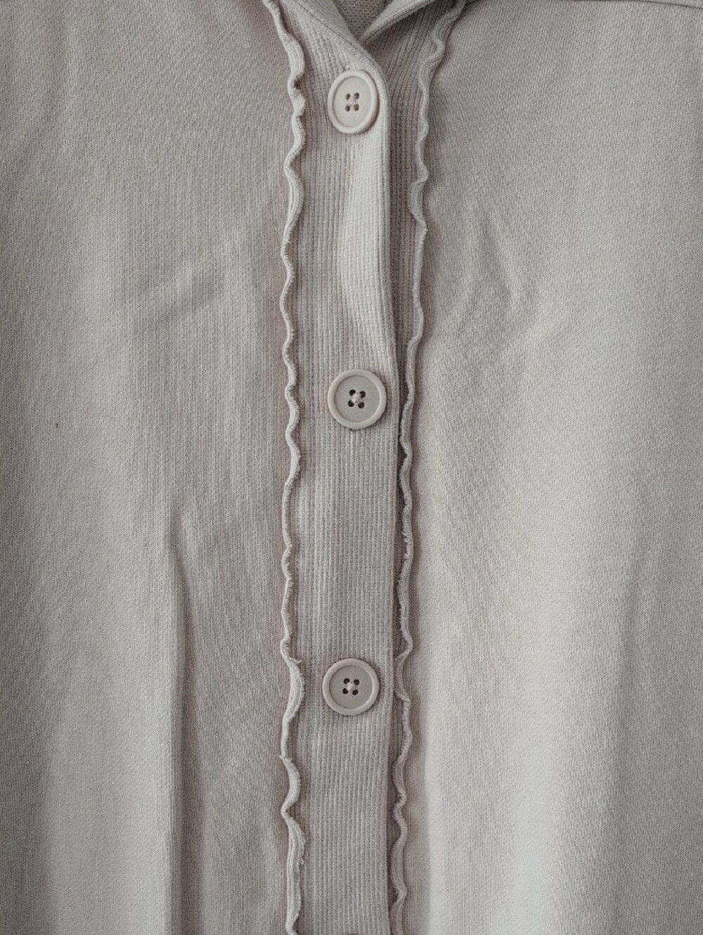 JoyLab Pale Blush Button-Front Scalloped Shacket - Picture 5 of 7